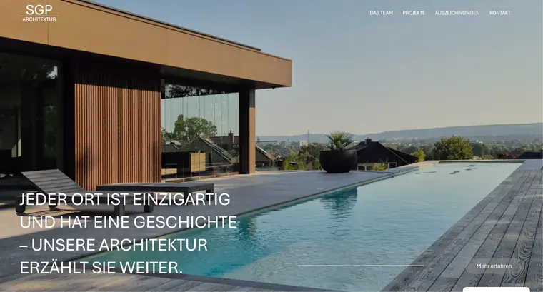 Referenz-Website SGP Architektur – Architekturbüro in Greven